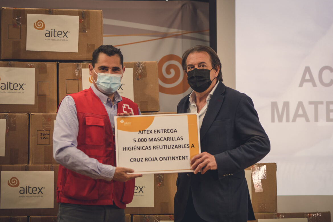 AITEX otorga mascarillas a Cruz Roja