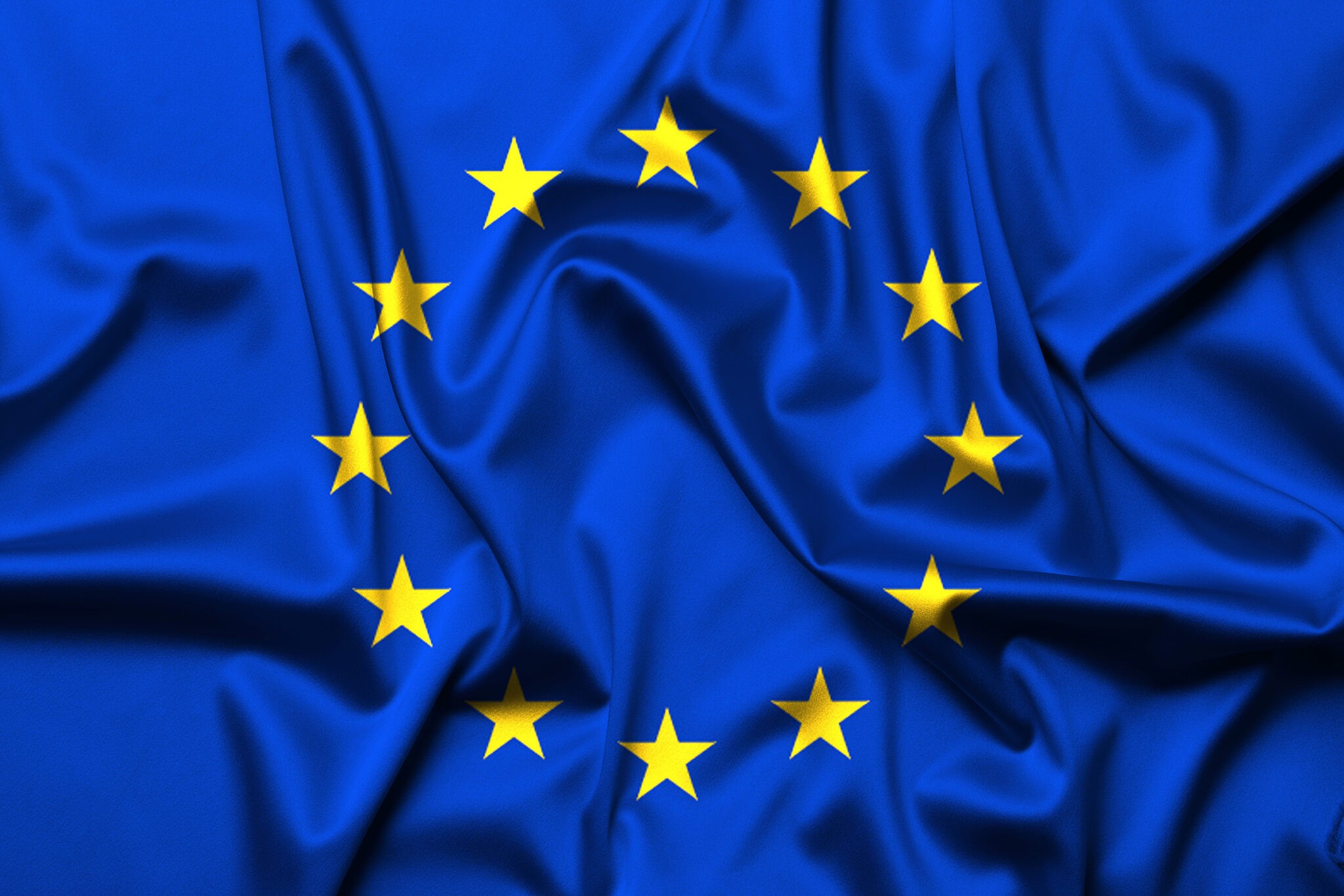 European Union flag as background